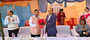 2022 batch ke sports game me Aayush vishwavidyalay Ke kulpati ji Chief guest - Dr. KRC reddy